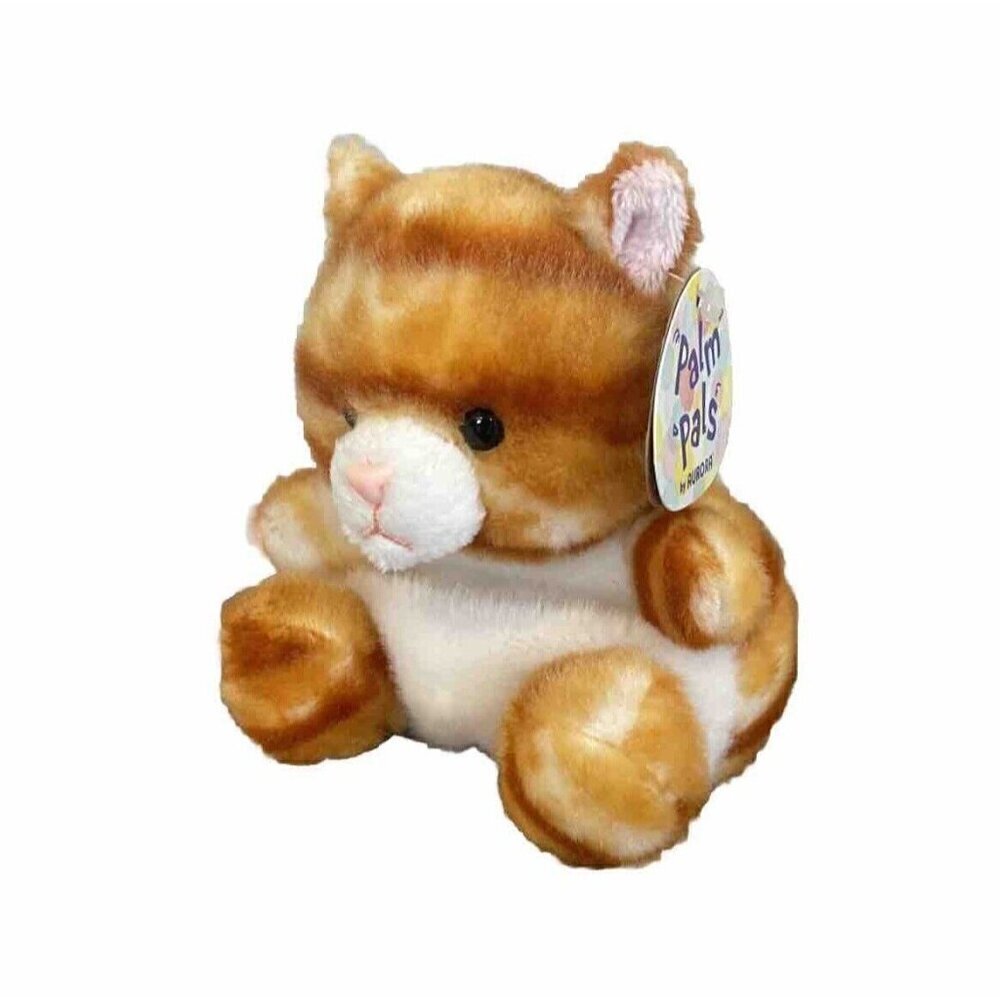 Palm Pals Tabby Cat 4.5" Mini Bean Bag Stuffed Toy 2020 By Aurora Tags